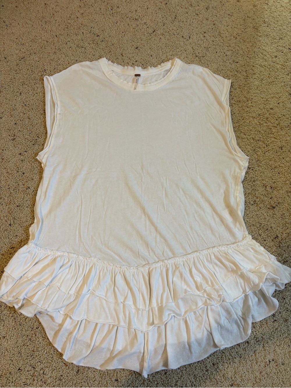 Free People White Tunic Top